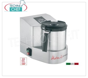 Multifunction Thermal Cutter mod. GASTROX by HOTMIXPRO Multifunction Thermal Cutter with Cooking System from: 24 ° to 190 ° C., Tank of 2,6 lt - from 0 to 16,000 rpm, 1800 W motor with Turbo Air Motor System, SD Card, V. 230/1, Kw 3,3, Weight kg 15 - Dim. Cm 32x42x29,6h