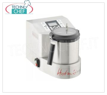 Multifunctional Vacuum Thermal Cutter, mod. HOTMIXPRO MASTER Multifunction Thermal-Vacuum Cutter with VACUUM COOKING system from: 24 ° to 190 ° C., 2.6 lt tank - from 0 to 16,000 rpm, 1800 W motor with Turbo Air Motor System, SD Card, V. 230 / 1, Kw 3,3, Weight kg 15 - Dim. Cm 32x52x32h