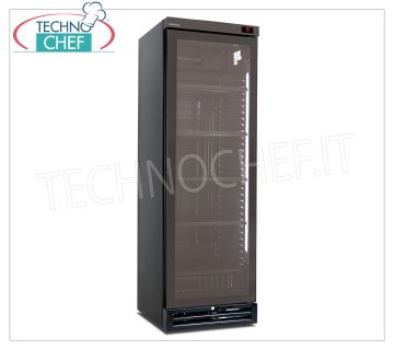 Technochef - Wine refrigerator, 1 glass door, capacity 126 bottles, Static with stirrer, dual temperature - mod.ICOOL40W Refrigerated wine cellar, 1 glass door, capacity 126 bottles, temperature +4°C/+18°C | +16°C/+10°C/+5°C, static refrigeration with fan, LED lighting, V.230/1, Kw.0,23, Weight 67 Kg, dim.mm.600x650x1850h
