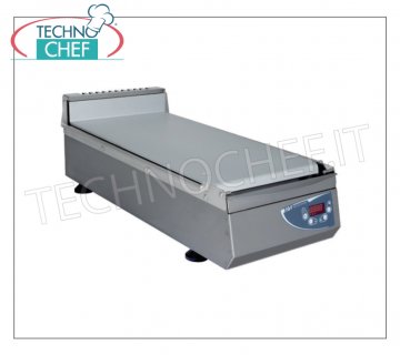 Technochef - Electric counter top cooker for 2 wraps, V. 230/1, Kw 2,2 ELECTRIC cupcake cooker with steel plate (iron) with 300x600 mm cooking plate, 2 wraps capacity, V.230 / 1, Kw.2,2, Weight 24 Kg, dim.mm.340x720x260h