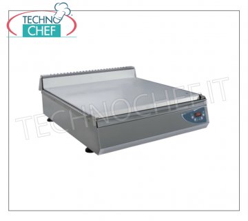 Technochef - Electric benchtop cooker for 4 piadine, V. 380/3 + N, Kw 4,50 ELECTRIC PADDY COOKER with steel plate (iron) with cooking plate mm.600x600, capacity 4 wraps, V.38 / 3 + N, Kw. 4,5, Weight 46 Kg, dim.mm.600X720X260h