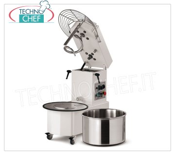 60 Kg SPIRAL MIXER with LIFTABLE HEAD and REMOVABLE BOWL, -- REQUEST A QUOTE 60 Kg spiral mixer with lifting head and 75 liter removable bowl, 2 SPEED version, V.400/3, Kw.2.6/3.4, Weight 270 Kg, dim.mm.1020x575x1010h