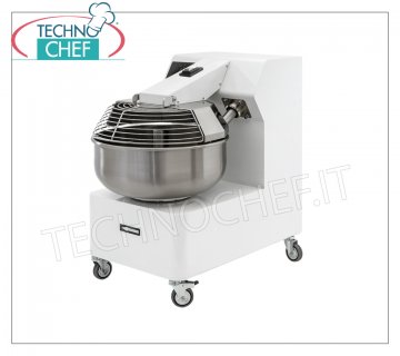 25 Kg FORK MIXER, 30 lt BOWL, for PIZZA, Bread and Pasta Fork mixer with 30 liter bowl, mixing capacity 25 Kg, V 230/1, kW 1,1, Weight Kg. 165, dim. cm 52,5x90x87,5h