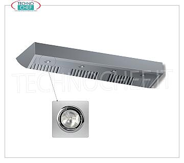 Halogen spotlights (n°5) Halogen spotlights (n°5), for hoods Mod: DSSME9/22 (900 mm deep), DSSME11/22 (1100 mm deep)