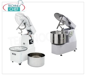Spiral mixers with liftable head 
