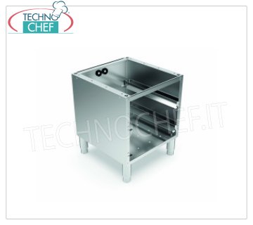 Base unit for dishwasher with guides for 50x50 cm baskets Stainless steel base suitable for dishwashers with basket guides cm.50x50, dim.cm.57x62x55/61h.