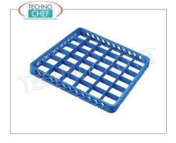 UNIVERSAL LIFT for Baskets Glasses with 36 COMPARTMENTS UNIVERSAL LIFT with 36 COMPARTMENTS, made of polypropylene, suitable for 36-bin BASKETS (Cod.KR-CIB36M), external dimensions mm.500x500x42h