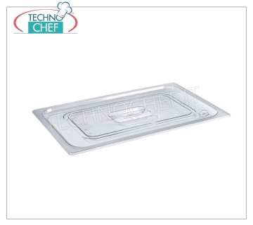 Polycarbonate lid for gastro-norm pans Polycarbonate lid with handle grip for 1/1 gastro-norm basin