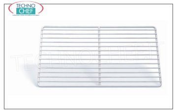 Technochef - Plastic coated Rilsan grid 60x40 cm, mod. GR6040RI Plasticized Rilsan grid, size 600x400 mm, for Frigor Pasticceria - Pizzeria