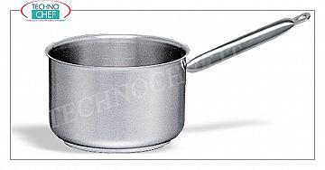 Pots, stainless steel pans Casserole top 1 stainless steel handle, capacity liters 2.1, also suitable for Induction Plates, diam. Cm.16 x 11h