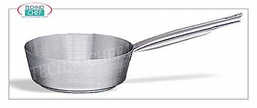 Pots, stainless steel pans Conical stainless steel casserole, capacity 1,3 liters, also suitable for Induction Plates, diam.cm.16 x 6h