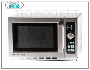 MENUMASTER, Professional microwave oven, mod. RCS511DSE, MANUAL CONTROLS MENUMASTER Professional microwave oven, with MANUAL CONTROLS, cooking chamber mm 368x381x216h, suitable for GN 2/3 containers, power output Kw 1,1, V.230/1, Kw 1,55, weight 18,6 Kg, dim.mm 559x438x349h