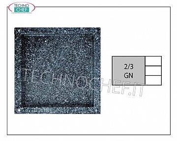 Glazed Gastronorm trays Gastro-norm baking tray 2/3 enamelled, folded edges, dim.mm.353 x 325 x 20 h