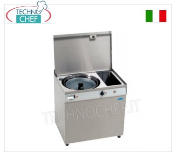 Vegetable washer-Extractor washer Stainless steel vegetable washer/extractor with water recovery tank, capacity 48 litres, speed 350 rpm, V.230/1, Kw.0.66, Weight 115 Kg, dim.mm.850x600x850h