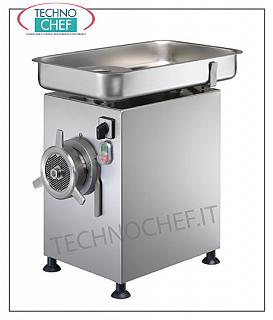 Technochef - Professional meat mincer with stainless steel grinding unit, Type 32, careened, mod. C / E32N Meat mincer - mouth 32, capacity prod. Kg / h 500, V 400/3, Kw 2.2, dim cm. 32,8x55,1x54,8h