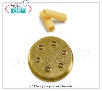 Technochef - Die Maccheroni rigati 8 mm Bronze die for 8 mm striped Macaroni