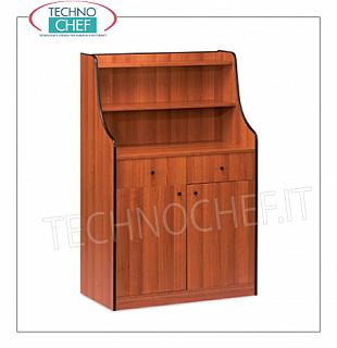 Room service furniture Cherry wood dining room furniture with 2 storage drawers, 2 sliding doors with 2 shelves, dim. Mm 940x480x1450h