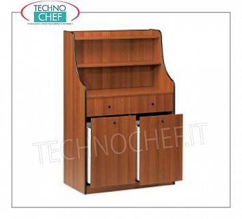 Room service furniture Cherry wood dining room furniture with 2 storage drawers, 2 sliding and raised hoppers with 2 shelves dim dim. 940x480x1450h