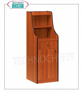 Room service furniture Cherry wood dining room furniture with 1 storage drawer, swing door with 2 shelves, dim.mm.480x480x1450h