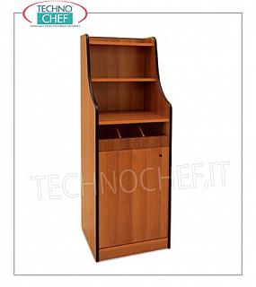 Room service furniture Cherry wood dining room furniture with 1 open drawer unit, swing door with 2 shelves, dim.mm.480x480x1450h