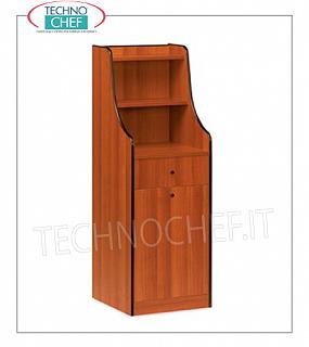 Room service furniture Cherry wood dining room furniture with 1 storage drawer, sliding and raised hopper with 2 shelves, dim.mm.480x480x1450h