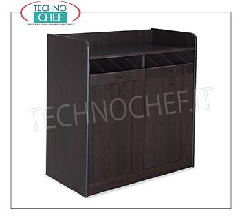 Room service furniture Cherry wood dining room furniture with 2 open drawer drawers and 2 sliding hoppers, dim.mm.940x480x980h