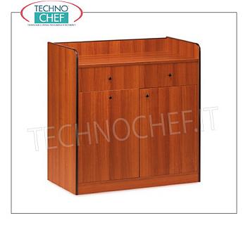 Room service furniture Cherry wood dining room furniture with 2 storage drawers, sliding hopper and 1 swing door, dim.mm.940x480x980h