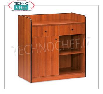 Room service furniture Cherry wood dining room furniture, with 2 storage drawers, 1 swing door and daytime storage compartment, dim.mm.940x480x980h