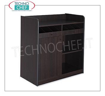 Room service furniture Cherry wood dining room furniture with 2 open cupboards, 1 swing door and daytime storage compartment, dim.mm.940x480x980h