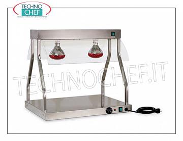 hot counters with heating lamp 