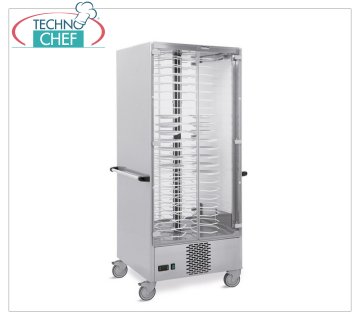 Refrigerated plate trolley, capacity 88 plates with a max diameter of 240 mm REFRIGERATED DISH-HOLDER TROLLEY, version with 60 MM PITCH DISH-HOLDER GRIDS. for a MAXIMUM of 88 PLATES with DIAMETER from 180 to 240 mm., working temperature between +6/+10 °C, V.230/1, Kw.0.7, dimensions mm.830x770x1900h