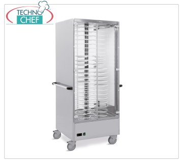 Heated trolley with 6 cm pitch grids for 88 hot ready meals, with diameters from 18 to 24 cm, HOT PLATE TROLLEY in version with 60 MM PITCH PLATE GRID. for a MAXIMUM of 88 PLATES with DIAMETER from 180 to 240 mm., ventilated heating with temperature between +30/+60 °C, V.230/1, Kw. 2.0, dim.mm. 830x770x1900h