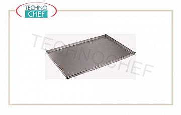 Aluminized sheet trays with 3 cm high edge, complete range Pizza-pastry tray in aluminized sheet thickness 0.8 mm, dimensions 30x40x3h cm - Unit price - Available in packs of 12 pieces.