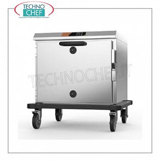 Temperature maintainer, HOT Static Trolley for 5 GN 2/1 STATIC holding HOT TROLLEY with LOW CONSUMPTION for 5 trays GN 2/1 or 10 GN 1/1, V 230/1, kw 1,5, Weight 51 Kg dimensions mm 755x860x780h