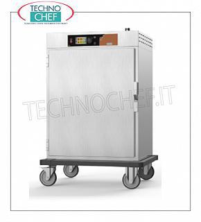 Hot cabinets for maintaining and regenerating cooked foods 