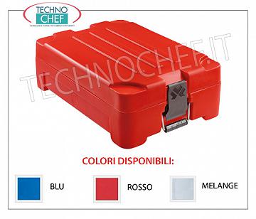 Gastronorm isothermal containers POLYETHYLENE ISOTERMIC CONTAINER for maintaining hot, cold or frozen food, capacity 17 lt, version with OPENING OPTION suitable for containment of BACINELLE GASTRO-NORM 1/1 ALTE 100 mm. And submultiples, dim.mm.410x610x200h