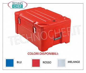 Gastronorm isothermal containers POLYETHYLENE ISOTERMIC CONTAINER, for keeping hot, cold or frozen food, 39 lt capacity, OPENING OPTION version suitable for containment of BACINELLE GASTRO-NORM 1/1 ALTE 200 mm. And submultiples, dim.mm.415x660x300h