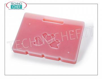 Gastronorm isothermal containers Fresh eutectic plate for Mod.MM-MAILLON, pink, temperature + 3 ° C, weight 2.5 Kg, dim.mm.360x270x39h