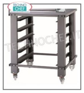 Support for oven with wheels and tray holder guides Support for oven with wheels and tray holder guides (h 100)