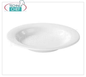 Technochef - BOTTOM PLATE with FALDA EXTRAFORTE MELAMINE Ø 240 mm, Mod.MP22115 Deep plate with extra strong white melamine rim, diameter 240 mm.