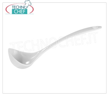 Technochef - SPOON in MELAMINE, Mod. MPA22034 White melamine spoon, length 270 mm.