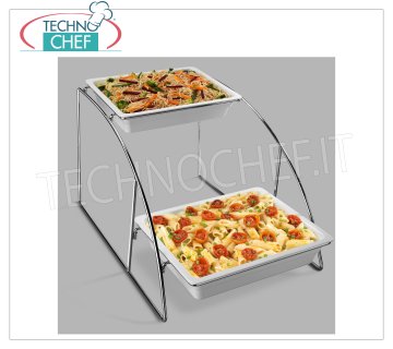Technochef - DISPLAY for BOWL GN 1/2, Mod. MPESP12 Display for GN 1/2 white pans in melamine (excluded), dim.mm.360x525x325h
