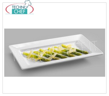 Technochef - RECTANGULAR PLATE in MELAMINE Rectangular melamine plate, dim.mm.358x205x38h