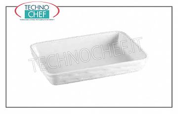 Porcelain bakeware Rectangular stackable white fire-proof baking dish, cm.32x22, h.5, Brand MPS PORCELAIN SARONNO