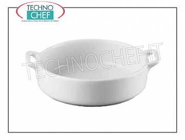 Porcelain pots Round pan with handle, Diameter cm.15, h.4,7, Brand MPS PORCELLANE SARONNO - Available in 4-pack