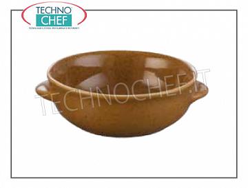 Porcelain pots HONEY HAMMER HANDLES, Diameter cm.13, h.5, Brand MPS PORCELLANE SARONNO - Available in 6-pack
