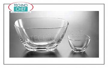 Salad bowl and bowls GLASS COPPER, cm.10x10 - Available in 24-pack package