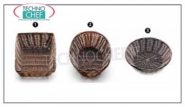 Bread baskets Rectangular basket in plasticized wicker bread, TABLECRAFT, Cm.23x15
