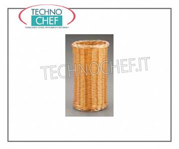 Bread baskets Plastic wicker lathes, H.18, Diameter Cm.10