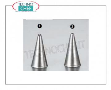 Decoration bag nozzles Stainless steel nozzle with star horn to decorate, PIAZZA, MM.2 - Packable in 2-pack